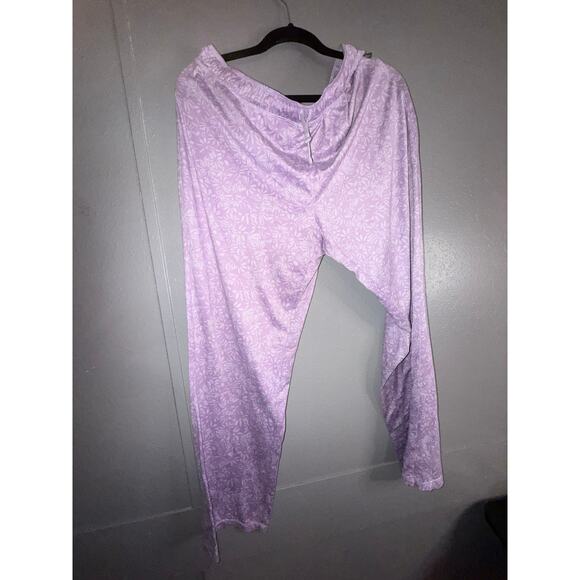 Eddie Bauer 2 piece lavender floral pajama set ladies size Large - Picture 7 of 7